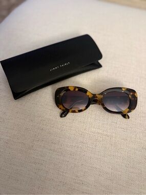 Jimmy Fairly Tortoiseshell Oval Sunglasses